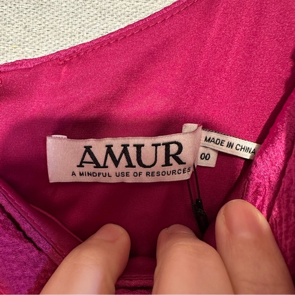 NWT AMUR Persey Twist Strap Dress - size 00 - Picture 6 of 7